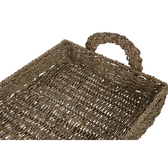 Plateau apéritif Home ESPRIT Naturel Tropical (2 Unités)