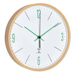 Tfa 60.3524.04 Horloge murale analogique radio-commandée avec cadre en érable