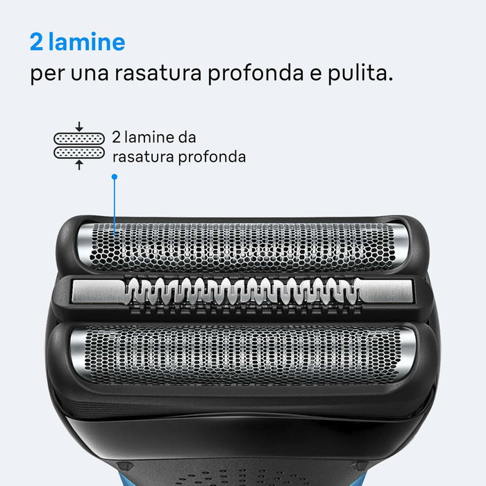 Braun Series 3 - Rasoir électrique Bleu et noir - Autonomie 30 min