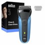 Braun Series 3 - Rasoir électrique Bleu et noir - Autonomie 30 min