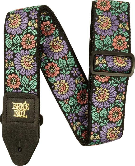 ERNIE BALL Sangle Jacquard pour Guitare et Basse - Evening Bloom ERNIE BALL Sangle Jacquard pour Guitare et Basse - Evening Bloom