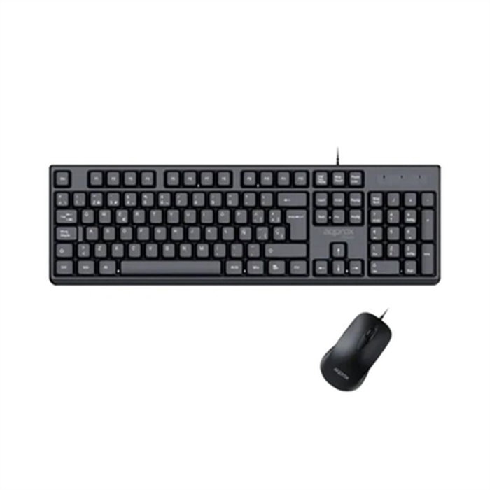 clavier et souris approx! MX245 Noir Espagnol Espagnol Qwerty clavier et souris approx! MX245 Noir Espagnol Espagnol Qwerty