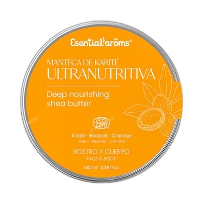 ESENTIAL AROMS Beurre de Karité Ultra-Nutritif au Baobab et Phytostérols de Crambe ESENTIAL AROMS Beurre de Karité Ultra-Nutritif au Baobab et Phytostérols de Crambe