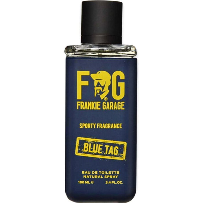 Frankie Garage Sporty Fragrance Blue Tag, Eau de Toilette pour Hommes, 100 ml