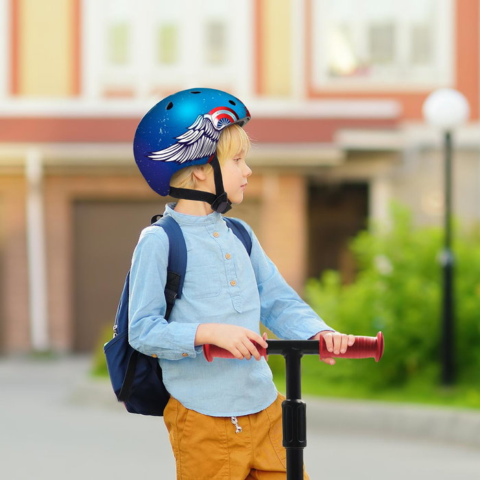 DEQUBE Casque audio pour enfants 50-54 cm avec molettes de réglage, préconisé à partir de 3 ans (Français, Anglais, Allemand, Italien, Portugais, Espagnol)