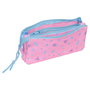 Safta Sac Portatout Triple Compartiments Disney Bright Stitch - Avec Fermeture Éclair, Dimensions 22 x × 12 x 3 cm