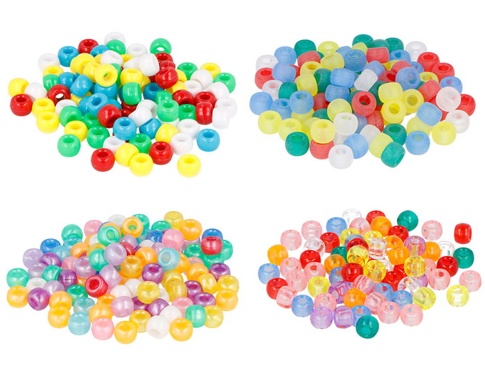 Innspiro Lot de 1600 perles de plastique éco groseilles Multicolor 9mm Innspiro Lot de 1600 perles de plastique éco groseilles Multicolor 9mm