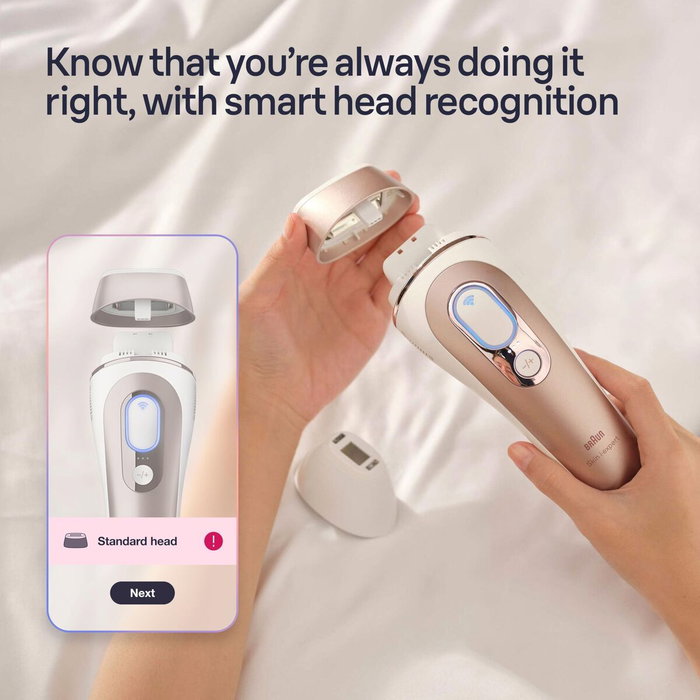 Braun PL7253 Épilateur à lumière pulsée IPL - Or rose et blanc Braun PL7253 Épilateur à lumière pulsée IPL - Or rose et blanc