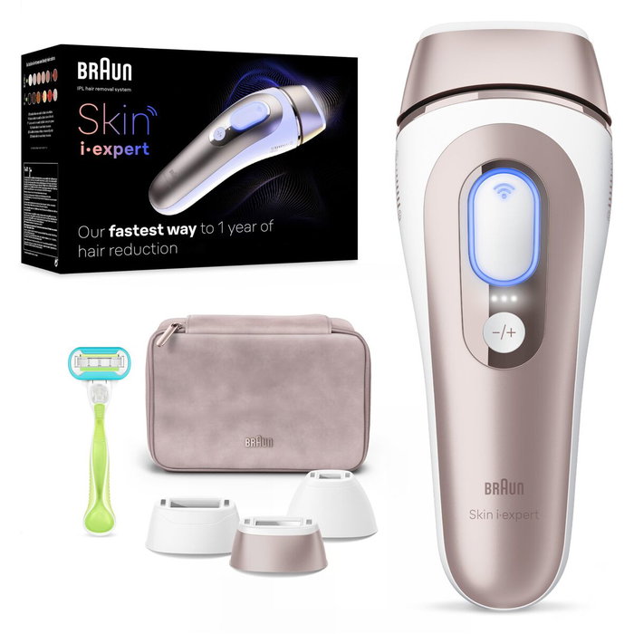 Braun PL7253 Épilateur à lumière pulsée IPL - Or rose et blanc Braun PL7253 Épilateur à lumière pulsée IPL - Or rose et blanc