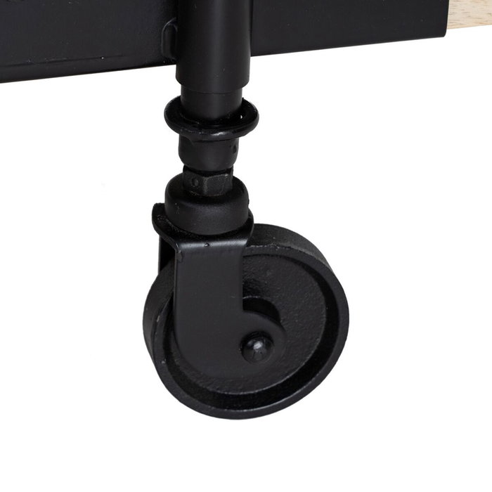 BigBuy Home Table Basse Noir Naturel 130 x 64 x 48 cm