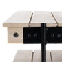 BigBuy Home Table Basse Noir Naturel 130 x 64 x 48 cm