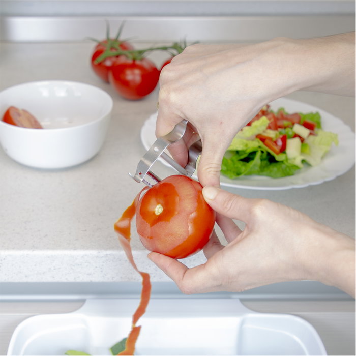 ORYX Pelador de tomates en acier inoxydable 6,7 x 11cm ORYX Pelador de tomates en acier inoxydable 6,7 x 11cm