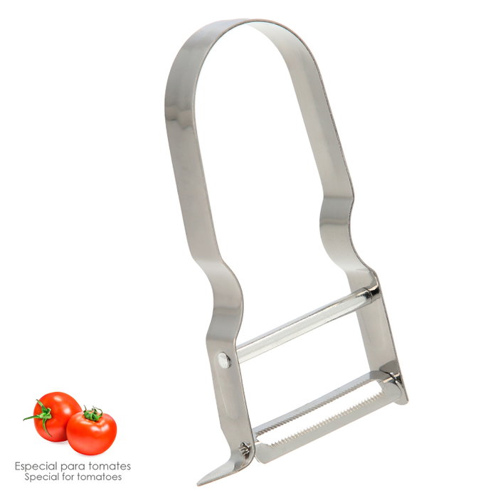 ORYX Pelador de tomates en acier inoxydable 6,7 x 11cm ORYX Pelador de tomates en acier inoxydable 6,7 x 11cm