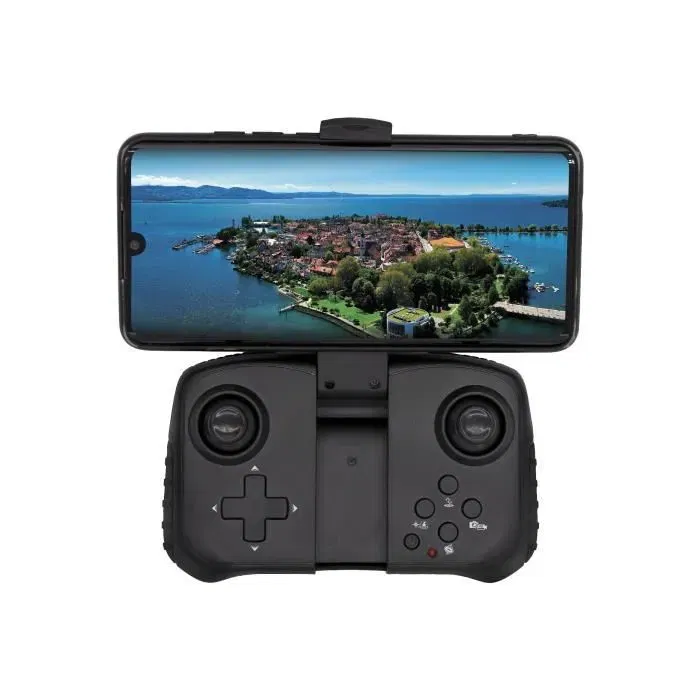 Flybotic Drone Repliable avec Caméra Wifi et Retour Vidéo Live - Modèle FOLDABLE WiFi, Gris et Noir, à Partir de 8 Ans