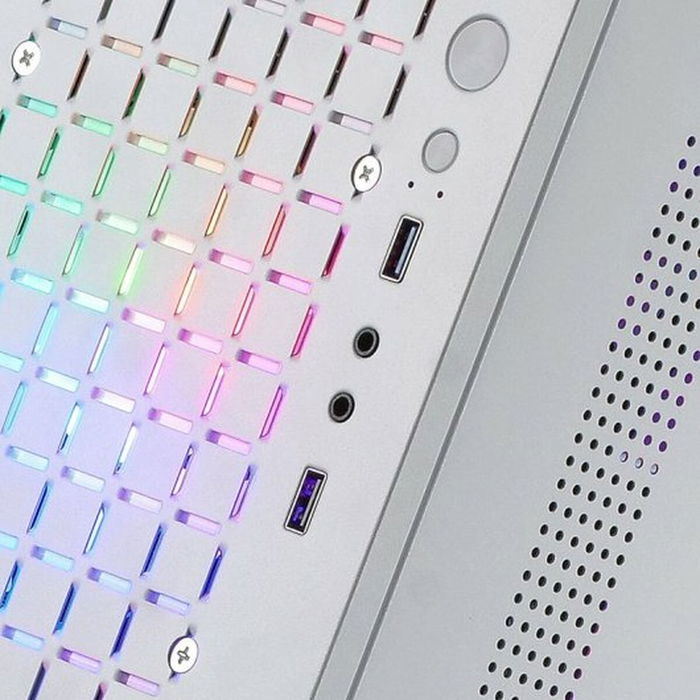 Boîtier ATX semi-tour Mars Gaming MCCOREW Blanc Noir