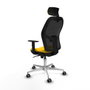 Piqueras y Crespo Chaise de Bureau avec Appui-tête Jorquera 1D086G2 Jaune