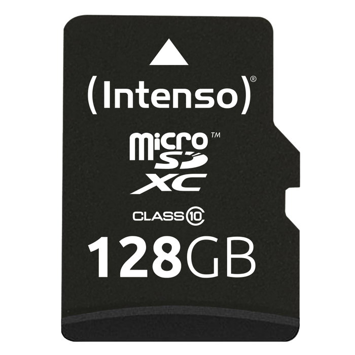 Intenso Carte mémoire MicroSDXC Classe 10 128 Go avec adaptateur SD