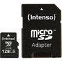 Intenso Carte mémoire MicroSDXC Classe 10 128 Go avec adaptateur SD