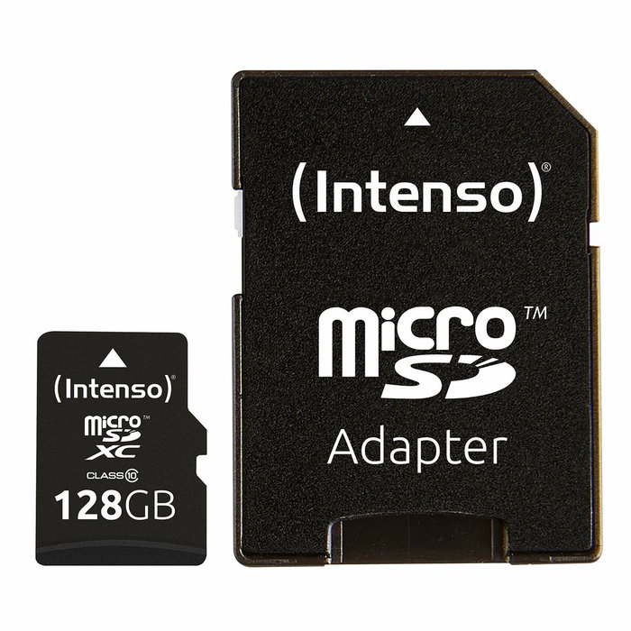 Carte Mémoire Micro SD avec Adaptateur INTENSO 3413491 128 GB Carte Mémoire Micro SD avec Adaptateur INTENSO 3413491 128 GB