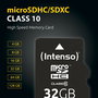 Carte Mémoire Micro SD avec Adaptateur INTENSO 3413491 128 GB