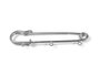 Innspiro Aguja broche métallique 3 anneaux argentée 76,0x15,3mm, Lot de 2
