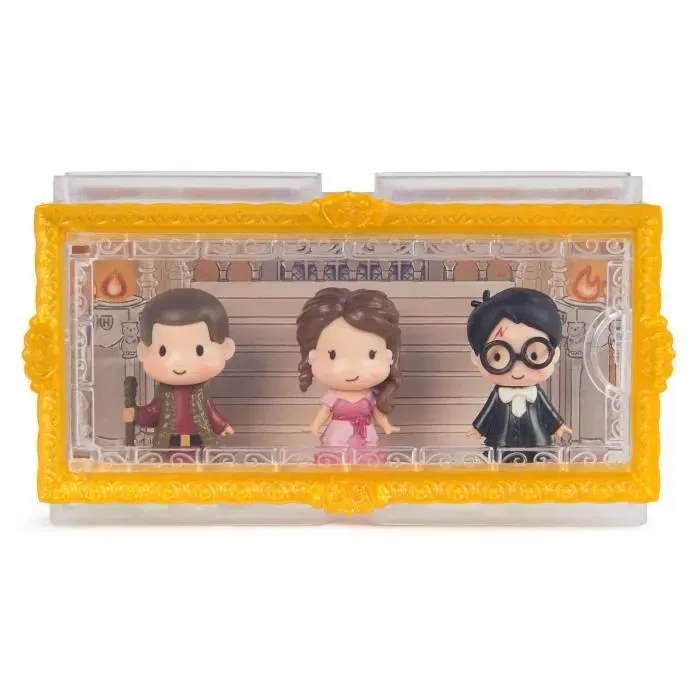 Spin Master Multipack 3 Figurines Harry Potter Bal de Noël Moments Magiques Saison 4 Wizarding World - Coffret avec Viktor Krum, Hermione Granger, Harry Potter
