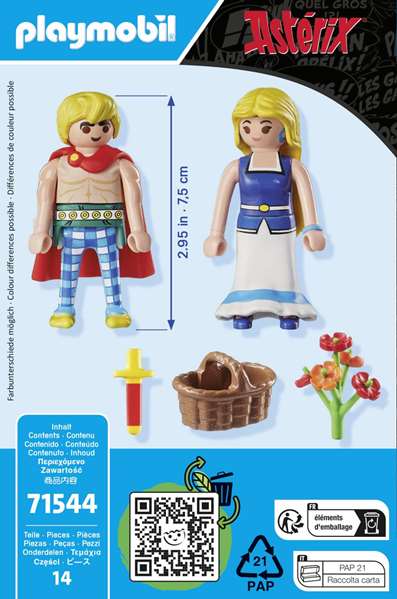 Playmobil Astérix : Tragicomix et Falbala 71544