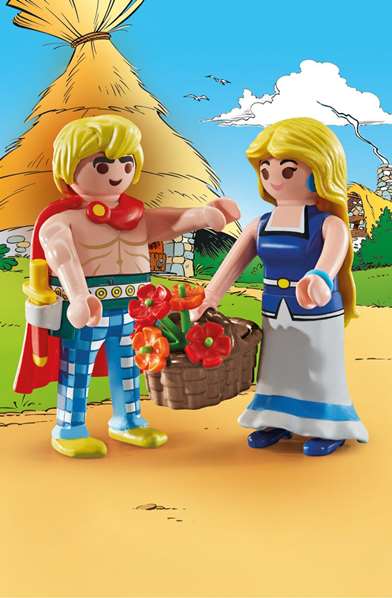 Playmobil Astérix : Tragicomix et Falbala 71544