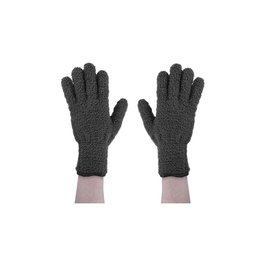 Bifull - Paire de gants en microfibre noirs pour décoloration et élimination du produit - Lot de 2 unités réutilisables