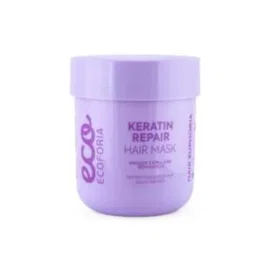 Ecoforia Masque Capillaire Kératine Protect 200 ml - Soin Réparateur Bio