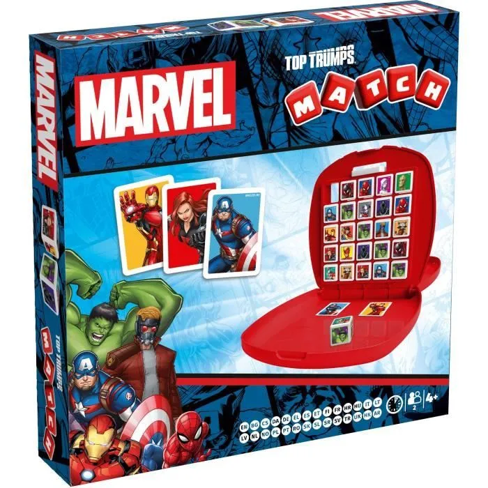 Winning Moves - Jeu de société Match Marvel Avengers - Stratégie et observation pour 2 joueurs