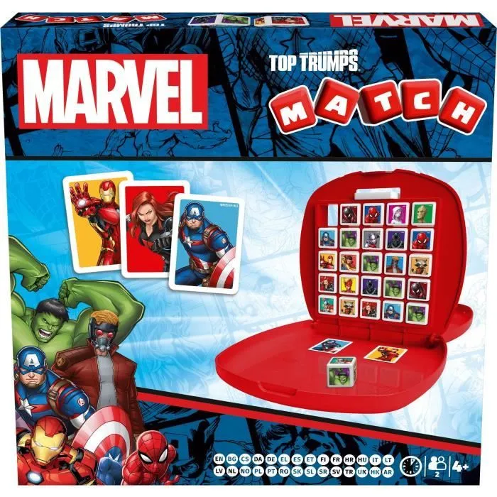 Winning Moves - Jeu de société Match Marvel Avengers - Stratégie et observation pour 2 joueurs