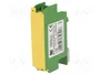 PAWBOL Bloc de séparation 100A 1kV pour rail DIN jaune-vert