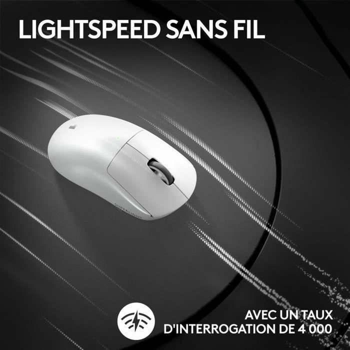 Logitech G Souris Pro X Superlight 2 Lightspeed Blanche