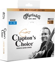 Martin Jeu de cordes acoustique Eric Clapton LTD 92/8 Phosphor Bronze Medium 13-56