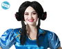 Perruque de princesse orientale avec chignons de fête 160g - Déguisement cosplay et théâtre