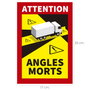 WOLFPACK LINEA PROFESIONAL Autocollant Angle Mort Camion 25x17 cm