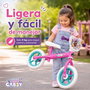 Toimsa Bicicleta sans pédales Gabby Dollhouse 10" - Vélo d'équilibre pour enfants à partir de 2 ans (Rosa)