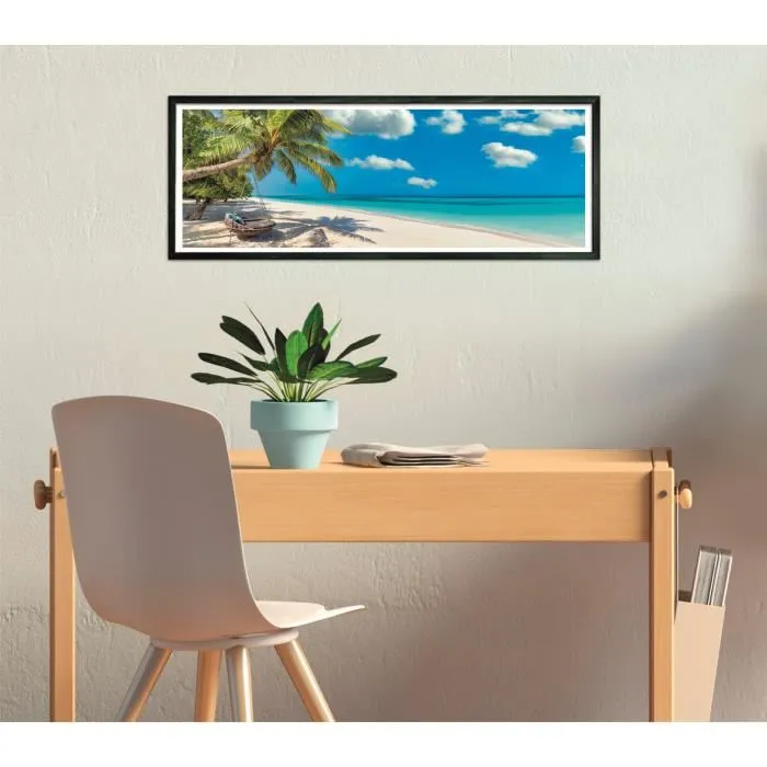 Clementoni Compact 1000 pièces Puzzle Panorama - Swinging by the Ocean - 98 x 33 cm avec Poster Clementoni Compact 1000 pièces Puzzle Panorama - Swinging by the Ocean - 98 x 33 cm avec Poster