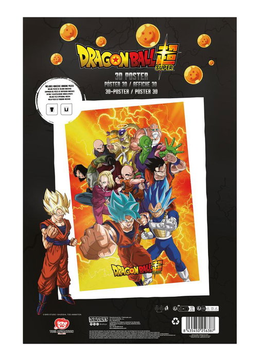 Sd Toys Poster 3D 58x38 cm Universal Survival Heroes Dragon Ball Super