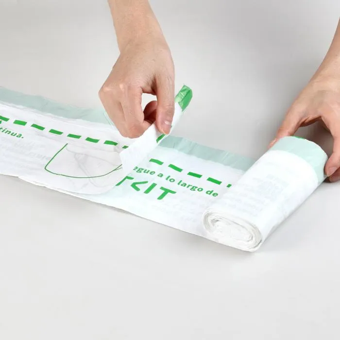 Petkit - Lot de 5 rouleaux de 20 sacs à déchets 8L - Compatibles litière automatique Pura Max 2 - Résistants avec liens coulissants - Vert