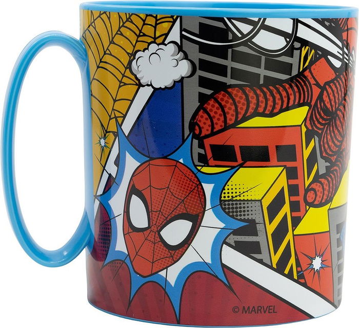 Licensing Taza Micro 350 mL Spiderman CZ11396 Tasse Enfant 4+ Plastique Recyclable Micro-ondable