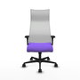 Piqueras y Crespo Chaise de Bureau Albacete XL Lila et Blanc