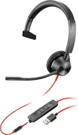 HP Blackwire 3315 Casque USB-A Noir