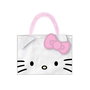 Cerdá Sac Shopping Peluche Hello Kitty Blanc avec Poignées - Dimensions 30 x 37 x 8 cm, à partir de 3 ans