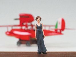 Fine Porco Rosso Maquette Savoia S.21F Version 2 & Gina