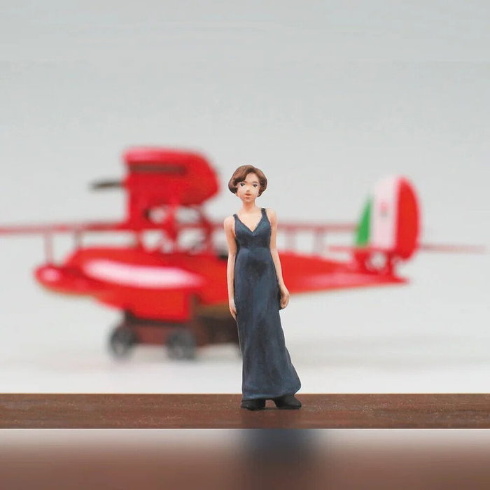 Fine Porco Rosso Maquette Savoia S.21F Version 2 avec figurine Gina