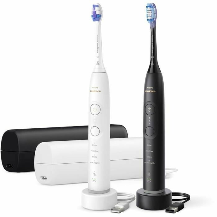 Philips Sonicare Série 7100 HX7429/02 - Pack Double Blanc et Noir Philips Sonicare Série 7100 HX7429/02 - Pack Double Blanc et Noir