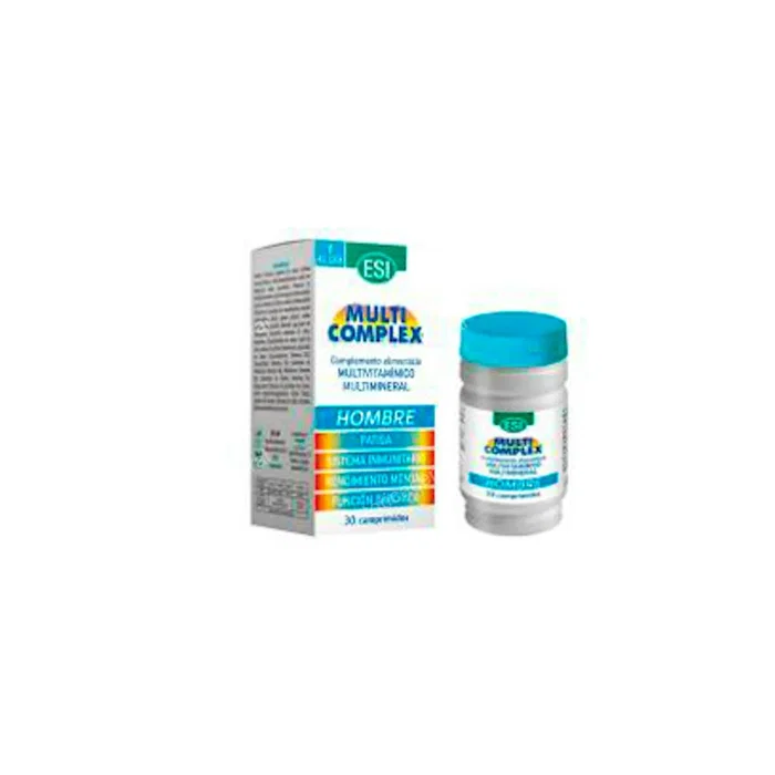Trepatdiet Multi Complex Hombre 30 Comprimés - Complexe Vitamines et Minéraux pour Hommes jusqu'à 50 ans - Vitamines A, B, C, D, E, Magnésium, Zinc - Complément Alimentaire Trepatdiet Multi Complex Hombre 30 Comprimés - Complexe Vitamines et Minéraux pour Hommes jusqu'à 50 ans - Vitamines A, B, C, D, E, Magnésium, Zinc - Complément Alimentaire