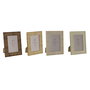 Cadre photo Home ESPRIT Marron Beige Naturel Ivoire Verre polystyrène Scandinave 15,5 X 2 X 20,5 cm (4 Unités)